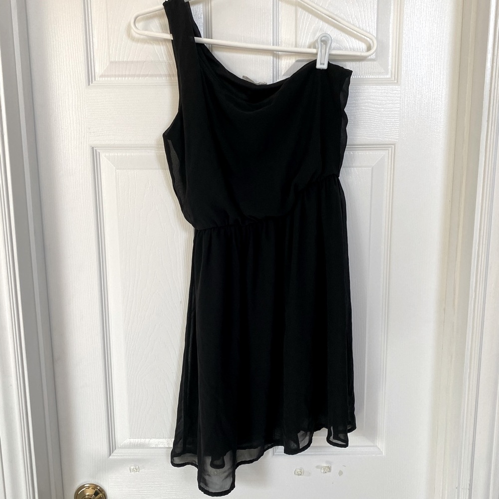 Lush one shoulder black dress